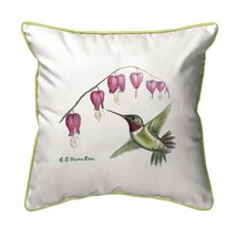 Betsy Drake Hummingbird Large Indoor Outdoor Pillow 18x18 - $47.03