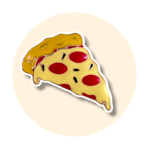 Pepperoni Pizza Enamel Pin - $12.90