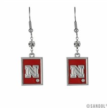 Nebraska Cornhuskers Ncaa Licensed dangle Earrings - £11.99 GBP