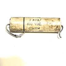 VINTAGE .1 MFD 600V CCL AXIAL CAPACITOR OS6104 - $5.04