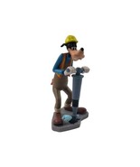 GOOFY Walt Disney CONSTRUCTION WORKER PVC Cake Topper 4 1/4&quot; Figure  - £4.39 GBP