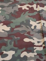 Camo Camouflage Fabric Joann , Green Brown Cloth, Sparkle/Glitter, 24&quot; x 44&quot; - £6.97 GBP