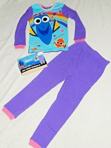 Girls Finding Dory Underwear Size Kids 6 &amp; 8 Nemo Thermal Outfit Bubbles Disney - £15.54 GBP