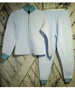 Vintage Womens RefrigiWear Light Blue Track Suit Jacket &amp; Pants Set Size... - £62.15 GBP