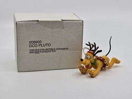 Disney Christmas Magic Ornament Pluto as a Reindeer with Box by Grolier - $21.99