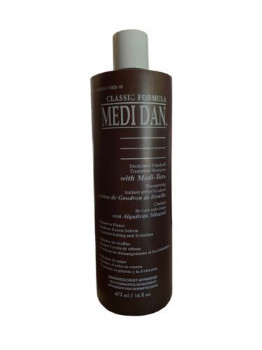 Primary image for Medi-Dan Classic Medicated Dandruff Treatment Shampoo, 16 fl oz  NEW
