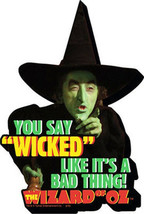 The Wizard of Oz Wicked Witch You Say Wicked... Chunky 3-D Die-Cut Magne... - £4.72 GBP