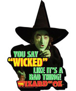 The Wizard of Oz Wicked Witch You Say Wicked... Chunky 3-D Die-Cut Magne... - £4.73 GBP