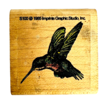Vintage Humming Bird Graphistamp  Wood Mounted Rubber Stamp S100 Bird - £8.00 GBP