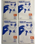 Discovery Toys Think It Through Tile Set Books 1-4 Lot Beginning Reading... - $10.88