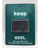 keep onn - SD, microSD and Compact Flash Card Reader - 100014070 - $9.99