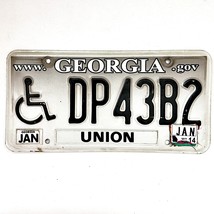 2014 United States Georgia Union County Disabled License Plate DP43B2 - $282.50 MXN