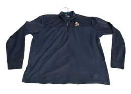 Cutter &amp; Buck Pullover Mens 2XL  Blue Striped Quarter Zip Golf Long Slee... - $37.95