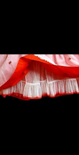 Better Made by Betty Ogden Red Pinafore Ruffle Lace Tulle Pageant Dress Sz 8 Item image 3