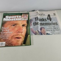 Brett Favre Sports Illustrated Magazine March 2008 &amp; Newspaper Memorabilia - £8.76 GBP