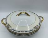 Noritake Porcelain China YBRY Handled Covered Vegetable Bowl Bs278 - £44.13 GBP