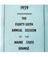 1959 86th Annual Maine State Grange Session Booklet Portland City Hall E85G - €25,75 EUR