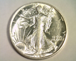1942-S Walking Liberty Half Choice About Uncirculated+ Ch Au+ Nice Original Coin - £30.56 GBP