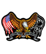 SOME GAVE ALL POW MIA EMBRODIERED 5&quot; x 4&quot;PATCH P1860 biker  PA5530 - $10.44