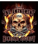 2ND AMENDMENT HOMELAND SECURITY size XXL TEE SHIRT TS304 gun BLACK TSHIR... - $16.16 CAD