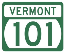Vermont State Highway 101 Sticker Decal R5305 Highway Route Sign - $1.45+