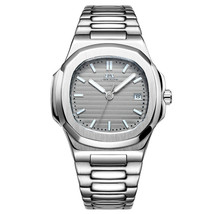 Automatic Mechanical Solid Steel Belt Calendar Luminous Parrot Men&#39;s Watch  - £64.14 GBP