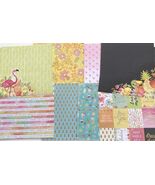 Scrapbooking Paper Lots of 24 12x12&quot; Sheets Set #23-Double-Sided Cardsto... - $14.00