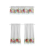 Pioneer Woman ~ 3 Pc. Curtain Set ~ 30&quot; x 36&quot; ~ Sweet Romance Blossoms w... - £29.96 GBP