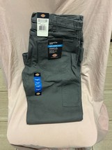 DICKIES Relaxed Fit Heavyweight Duck Carpenter Pants Slate Grey Size 36x32 - £22.21 GBP