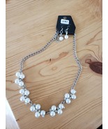 1081 SILVER W/ PEARL BEADS (new) - £6.84 GBP