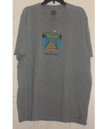 NEW MENS LIFE IS GOOD &quot;LAKE MY DAY&quot; GRAY HEATHER CRUSHER TEE / T-SHIRT  ... - $32.68