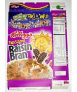 2004 Empty Kellogg&#39;s Raisin Bran Disney Bid &amp; Win 25.5OZ Cereal Box SKU ... - £15.17 GBP