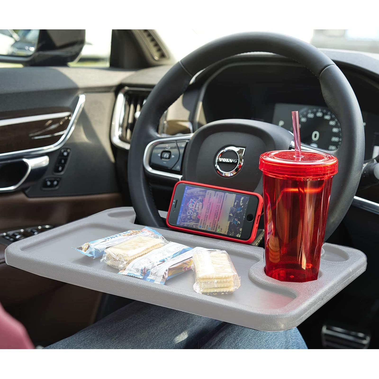 Car Steering Wheel Food Tray for Eating,Cars Seat Table Lap Trays for