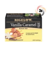 3x Boxes Bigelow Vanilla Caramel Natural Black Tea | 20 Pouches Each | 1... - €17,34 EUR