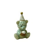 HEREND Birthday Baby Bear Figurine, SVHV1-16228-0-00, Lime Green Fishnet - $225.00