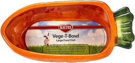 Kaytee Veg-T Bowl Carrot Large Ceramic Food Dish - £17.27 GBP