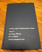 Scofield Bible Correspondence Course Volume V 26 Great Words Moody Insti... - $24.18