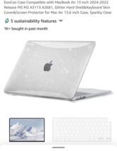 EooCoo Case Compatible with New MacBook Air 13.6 inch 2024-2022 Release ... - $7.80