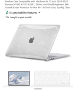 EooCoo Case Compatible with New MacBook Air 13.6 inch 2024-2022 Release ... - $10.75 CAD