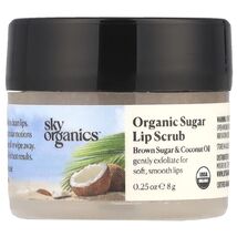 Sky Organics Organic Sugar Lip Scrub Brown Sugar &amp; Coconut Oil, 0.25 oz - $7.77