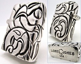 Lone Ones Leonard Kamhout Mating Fright Zippo 2006 Sterling Silver 925 Fired - £968.36 GBP