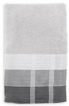 Croscill FairfaxnHand Towels Black Gray Set of 2 Towels 100% Cotton 28x16&quot; - £26.24 GBP