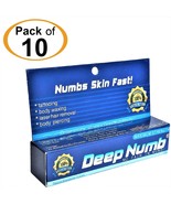 LOT of 10 Tubes x 10g DEEP NUMB Skin Numbing Cream Tattoo Piercings Waxi... - $69.99