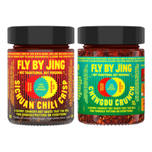 FLYBYJING Spicy Crunchy Duo - Sichuan Chili Crisp &amp; Chengdu Crunch Sauce Bundle - £26.00 GBP