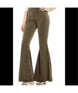 Chelsea &amp; Violet olive flare bottom corduroy jeans Women’s Size 30 - $45.44