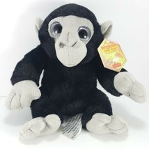 Beverly Hills Teddy Bear Co Monkey Plush Stuffed Chimp 7&quot; Safari Friends Gorilla - £13.40 GBP