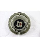 Round Glass Ashtray Hyatt Hotel Holds 4 Cigarettes Smoked Glass 4-1/2&quot; - €7,58 EUR
