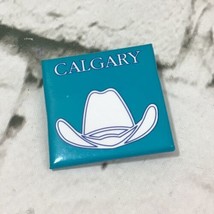 Calgary with a Cowboy Hat Vintage Collectible Hat Lapel Pin - £6.20 GBP