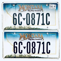 2010 United States Montana Gallatin County Passenger License Plate 6C 0871C - £20.23 GBP