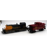 VTG AHM HO Santa Fe Lighted Locomotive Caboose Combo Orig Box Quality Tr... - $1,856.42 MXN